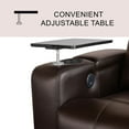 thumbnail image 3 of Travis Power Theater Recliner with Table, Assorted Colors, 3 of 9