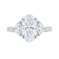 thumbnail image 5 of 2.46 CT.T.W. Moval & Half Moon Cut Lab Created Diamond Ring in 18K Gold, 5 of 13