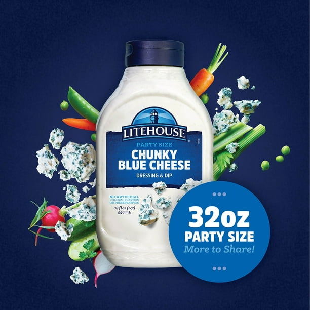 Litehouse Chunky Blue Cheese Dressing and Dip, 32 fl. oz. - Samsclub.com