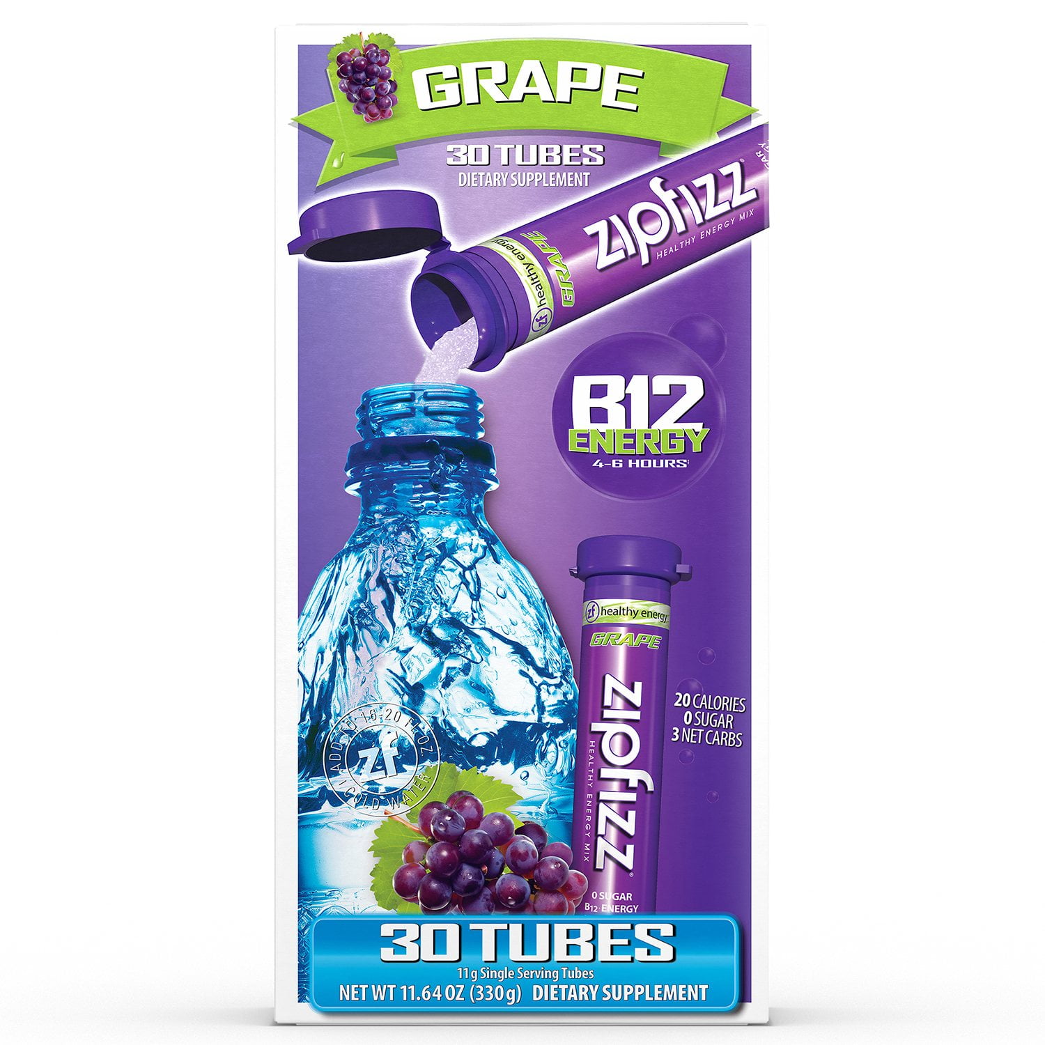 Zipfizz Energy Drink Mix, Grape (30 ct.) - Samsclub.com