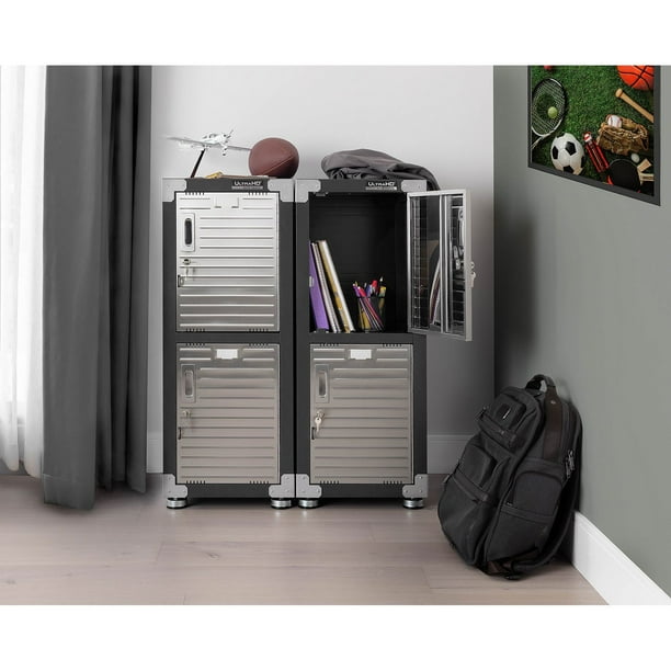 Seville Classics UltraHD 4-Door Stackable Locker Cabinets, 15