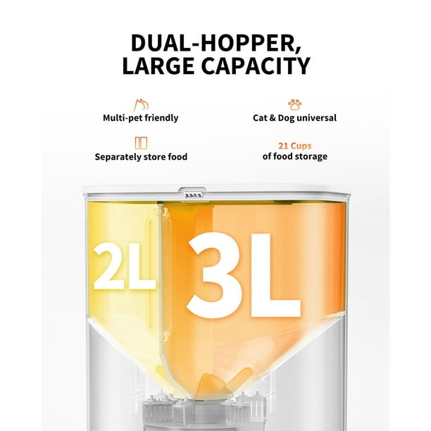 Petkit YumShare Dual-Hopper Smart Pet Food Dispenser - Samsclub.com