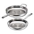 thumbnail image 1 of Cuisinart 2-Piece Premium Tri-Ply 10” & 12” Skillet Set, 1 of 11