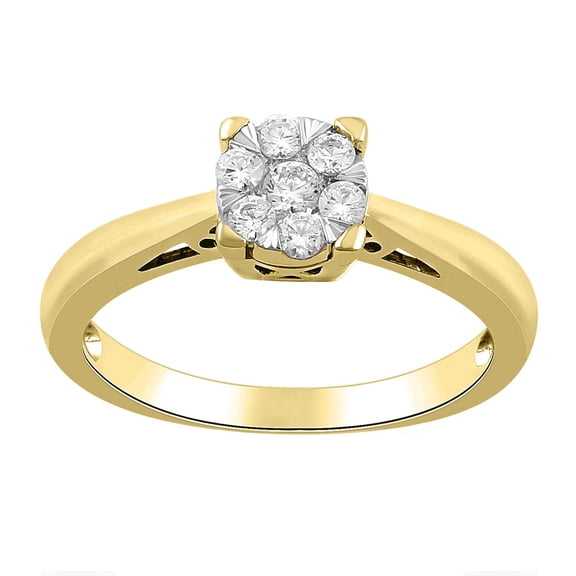 0.23 CT. T.W. Diamond Ring in 14K Gold