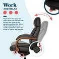 thumbnail image 5 of La-Z-Boy Merrick Big & Tall Executive Office Chair, 5 of 10