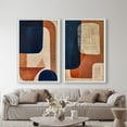 thumbnail image 3 of Blue and Cream Set Midcentury Abstract Canvas Print by Oliver Gal Prints, 3 of 4