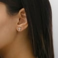 thumbnail image 5 of 0.31 CT. T.W. Round Cut Cross Diamond Stud Earrings in 14K Gold, 5 of 6
