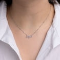 thumbnail image 4 of Sterling Silver and Diamond Identity Necklace, 4 of 8
