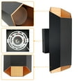thumbnail image 7 of Cedar Hill 13-inch Hexagon Black Integrated LED Outdoor Wall Sconce, 7 of 8