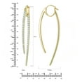 thumbnail image 5 of 1.50 CT. T.W. Double Drop Diamond Earrings in 14K Gold, 5 of 6
