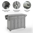 thumbnail image 6 of Crosley Furniture Alexandria Granite Top Full Size Kitchen Island/Cart, Gray, 6 of 16
