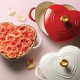 thumbnail image 5 of Tramontina 3-Quart Heart Shape Enameled Cast Iron Dutch Oven (Shallow, Oven Safe), 5 of 11