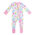 thumbnail image 1 of Angel Dear Baby Girls Convertible Zipper Romper, 1 of 4