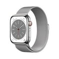 thumbnail image 1 of Apple Watch Series 8 GPS + Cellular 45mm Stainless Steel Case with Milanese Loop, Choose Color, 1 of 10