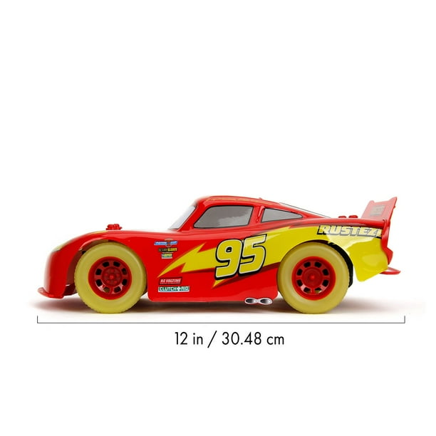 Jada Toys Disney Lightning McQueen Glow Racers 1:14 Scale R