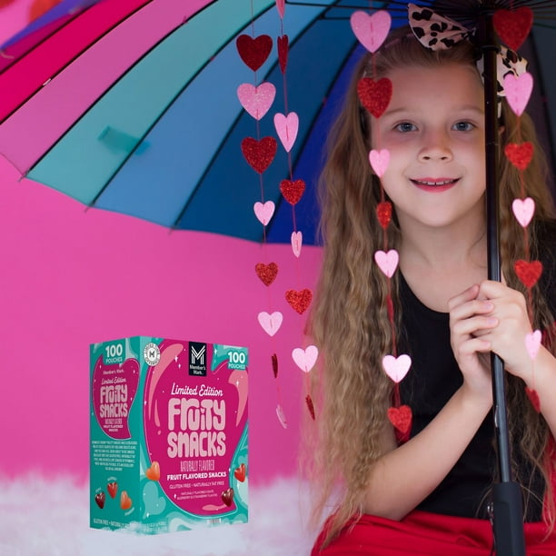 Member's Mark Valentine's Day Fruity Snacks 0.8 oz., 100 pk