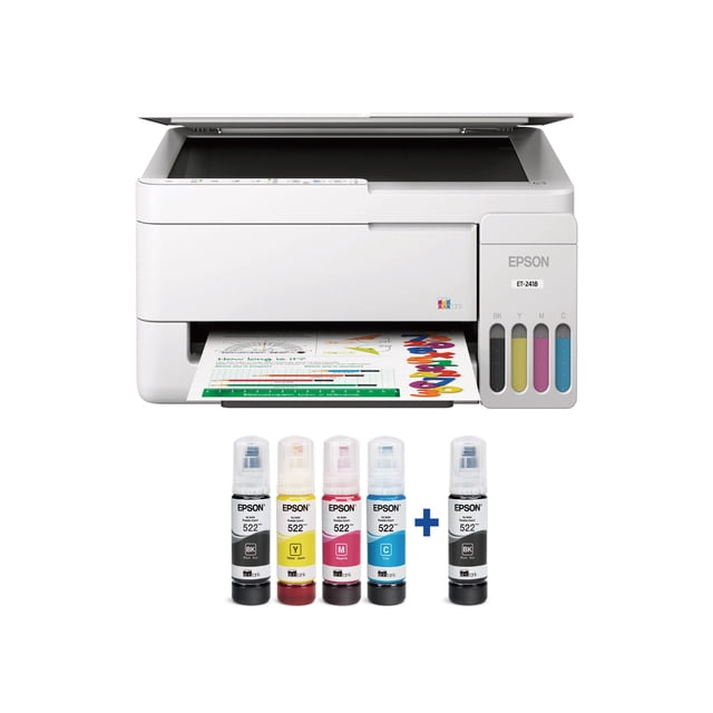 Epson EcoTank ET-2418 Wireless All-in-One Color Supertank Printer