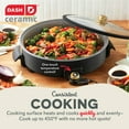thumbnail image 4 of Dash 14" Ceramic Nonstick Electric Skillet 4-Quart Capacity, 4 of 6