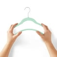 thumbnail image 4 of Member's Mark Heavy Duty Kids Velvet Hangers, Assorted Colors - 30 Pack, 4 of 6