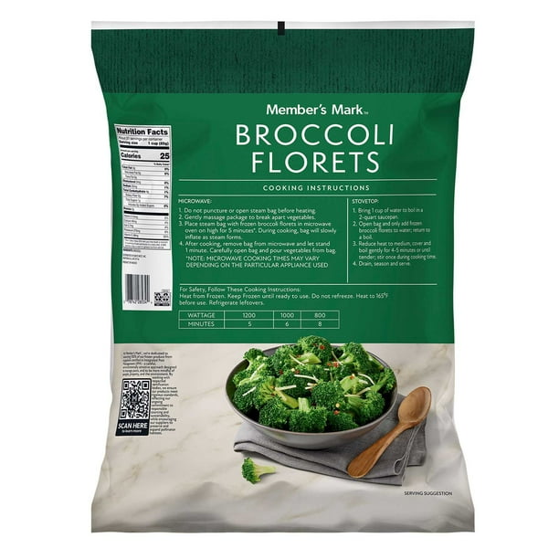 Member's Mark Steamable Broccoli Florets 1 lb., 4 pk. - Samsclub.com