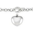 thumbnail image 5 of Puffy Heart Toggle Pendant Necklace in Sterling Silver, 5 of 9