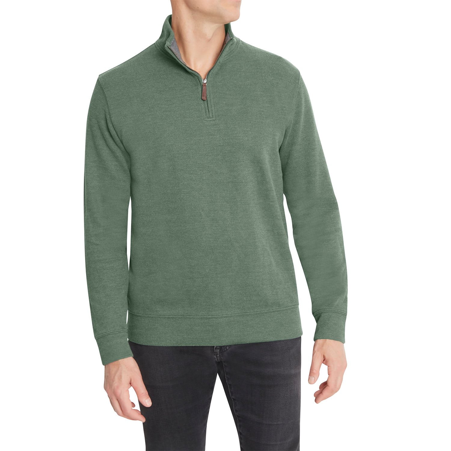 Lands' End Men's Rib Quarter Zip Pullover - Samsclub.com