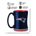 thumbnail image 3 of Logo Brands New England Patriots 14oz Relief Mug Set, 3 of 5