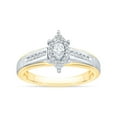 thumbnail image 2 of 0.24 CT. T.W. Marquise Cut Halo Diamond Ring & Band Set in 14K Gold, 2 of 7
