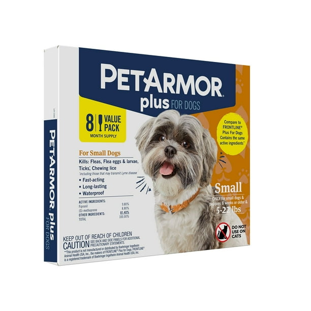 PetArmor Plus Topical Flea and Tick Prevention for Dogs, 8-Month