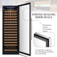 thumbnail image 6 of Lanbo 24 Inch 165 Bottle Single Zone Wine Cooler Fridge, 6 of 16