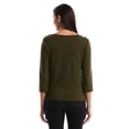 thumbnail image 2 of Rafaella Women's 3/4 Sleeve Boatneck Top, 2 of 11