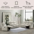 thumbnail image 2 of Rhodes 3-Piece Manual Leather Reclining Set, Assorted Colors, 2 of 23