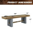 thumbnail image 4 of Barrington Urban 9 ft. Shuffleboard Table With Scratch-Resistant Playfield and 8 Puck Set with Bonus Dartboard, 4 of 9