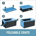 thumbnail image 6 of CleverMade 62L Collapsible Plastic Storage Bins, 3 Pack, 6 of 7