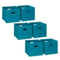 thumbnail image 1 of RiverRidge Folding Bins Cube Storage Cubbies, Set of 6 Playroom Organizers, 1 of 6