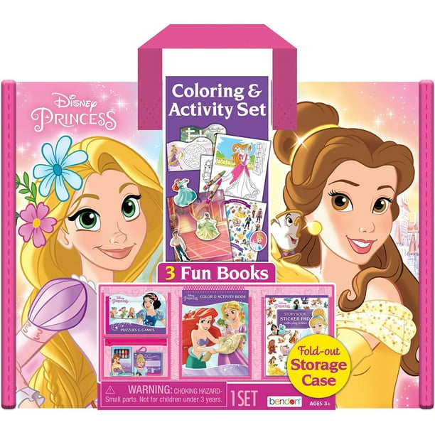 Disney Princess Coloring & Activity Tri-Fold Storage Case by