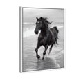 thumbnail image 1 of Graceful Horse Black and White Canvas Print by Oliver Gal Prints, 1 of 4