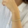 thumbnail image 4 of Panther Chain Bracelet in 14K Gold, 4 of 8