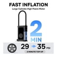 thumbnail image 4 of HOTO AIR PUMP XT,  15.75 inch high pressure hose,  5 modes high-speed inflator, 4 of 9