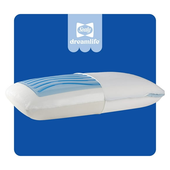 Sealy Dreamlife Medium Firm Gel Memory Foam Pillow