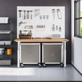 thumbnail image 9 of Seville Classics UltraHD 2 Door Rolling Cabinet, 28" W x 18” D x 34.5" H, 9 of 12