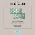 thumbnail image 9 of Martha Stewart Tulum Indoor/Outdoor Decorative Pillow, Set of 2, Choose Size, 9 of 10