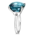 thumbnail image 4 of Cushion Cut London Blue Topaz Ring in 14K Gold, 4 of 7