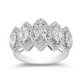 thumbnail image 1 of 1.0 C.T. TW Marquise Cut Halo Diamond Ring in 14K Gold, 1 of 7