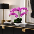 thumbnail image 4 of Artificial 20" Orchid in White Ceramic Planter, Assorted Colors, 4 of 5