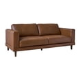 thumbnail image 2 of Society Den Hanson Leather Sofa, Assorted Colors, 2 of 9