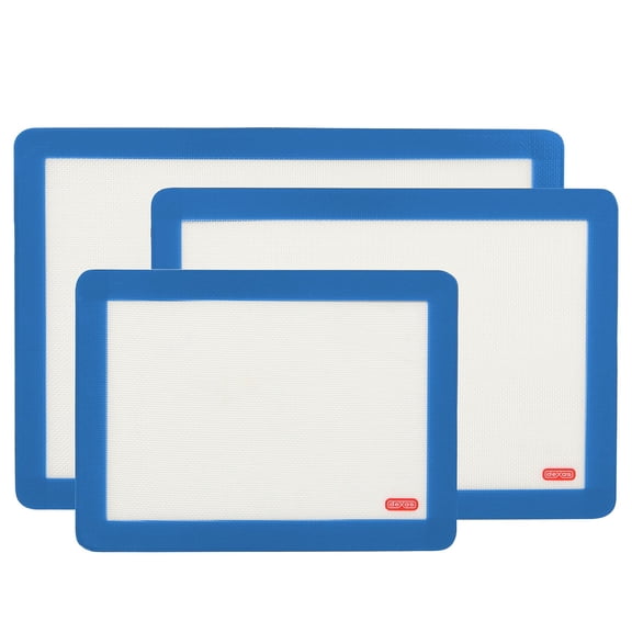 Dexas 3-Piece Silicone Baking Mats, Choose Color