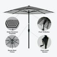thumbnail image 2 of Above 9' Patio Market Umbrella OneClick Gen2 with Push Button Tilt, 2 of 17
