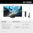 thumbnail image 4 of SAMSUNG 83” Class S90H Series OLED 4K UHD Vision AI Smart Tizen TV, 4 of 15