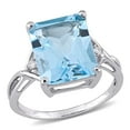 thumbnail image 1 of Emerald Cut Gemstone Ring in Sterling Silver, 1 of 6